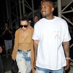 White No More Parties in LA Kanye Shirt